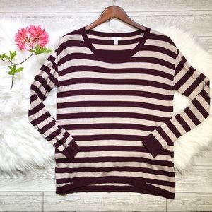 Bp Striped Lightweight Sweater